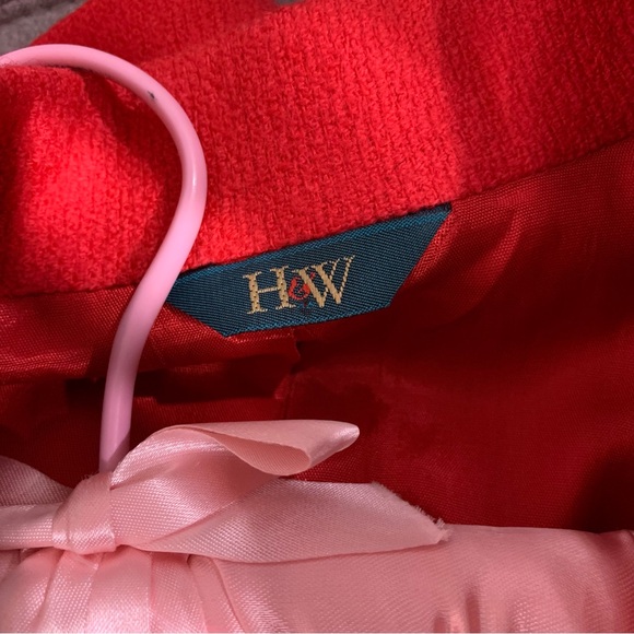 HAWKSLEY & WIGHT VINTAGE RED WOOL BLAZER WITH POCKETS - Picture 5 of 16